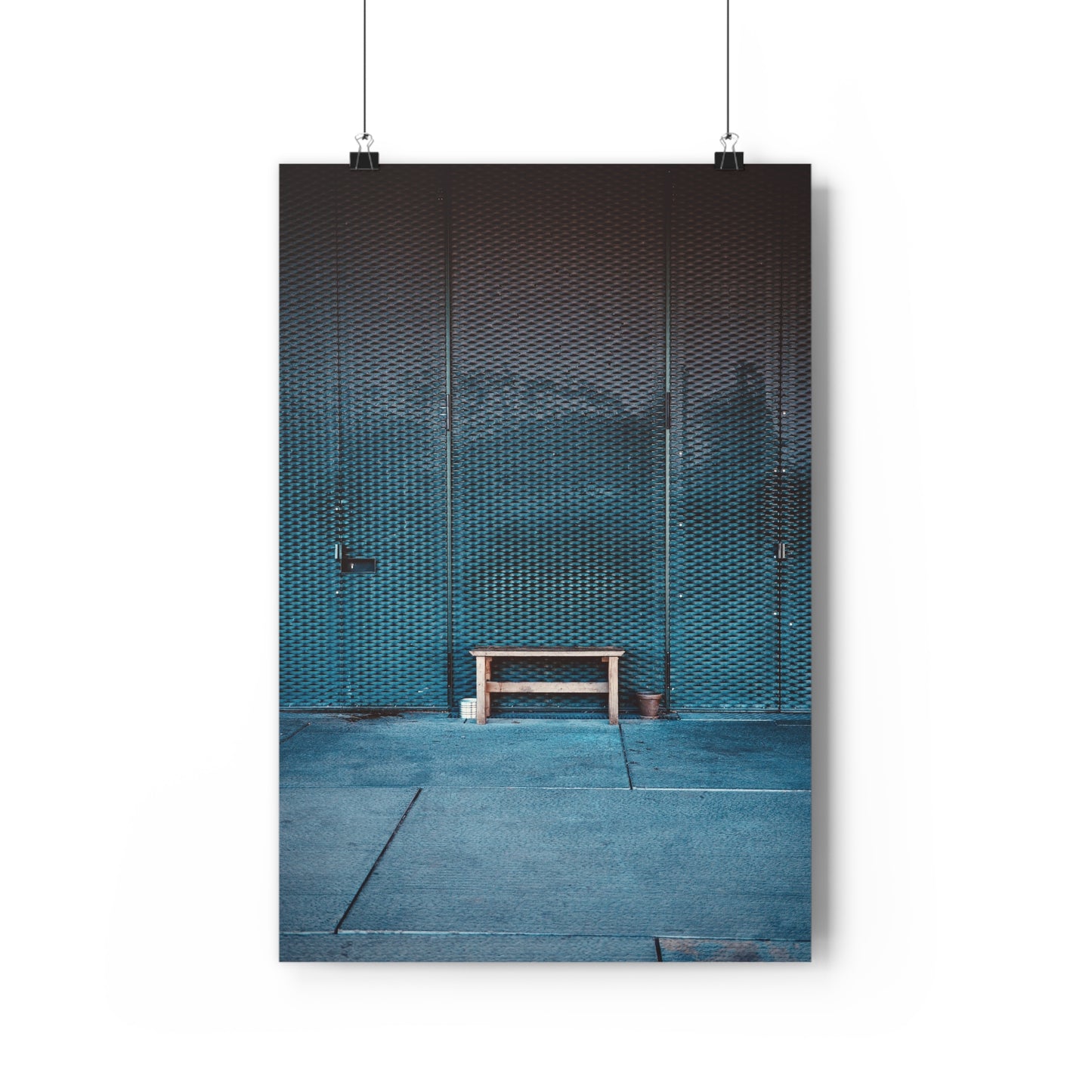 Giclée Art Print - Bench in blue (Limited Edition)