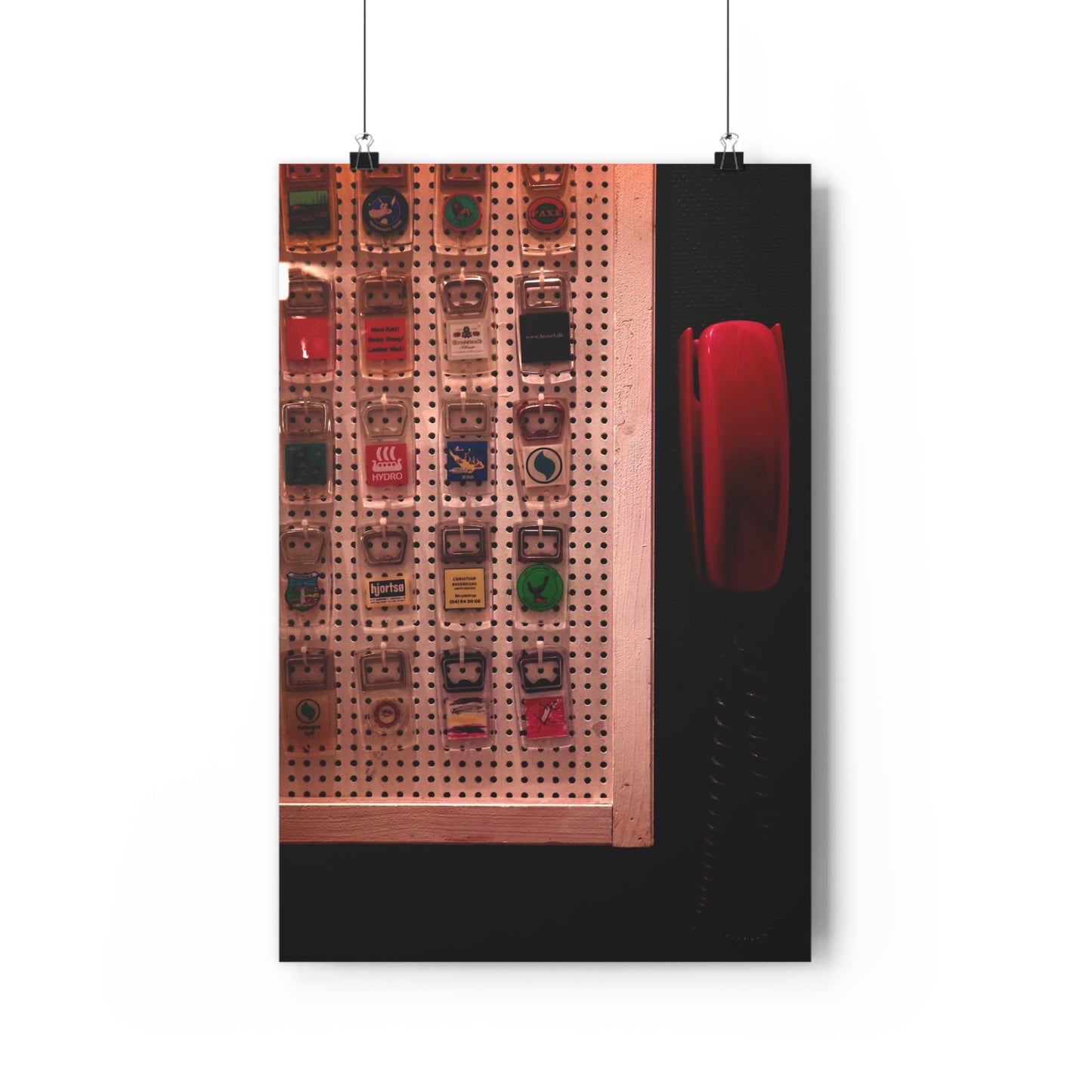 Giclée Art Print - Openers on a board with red phone