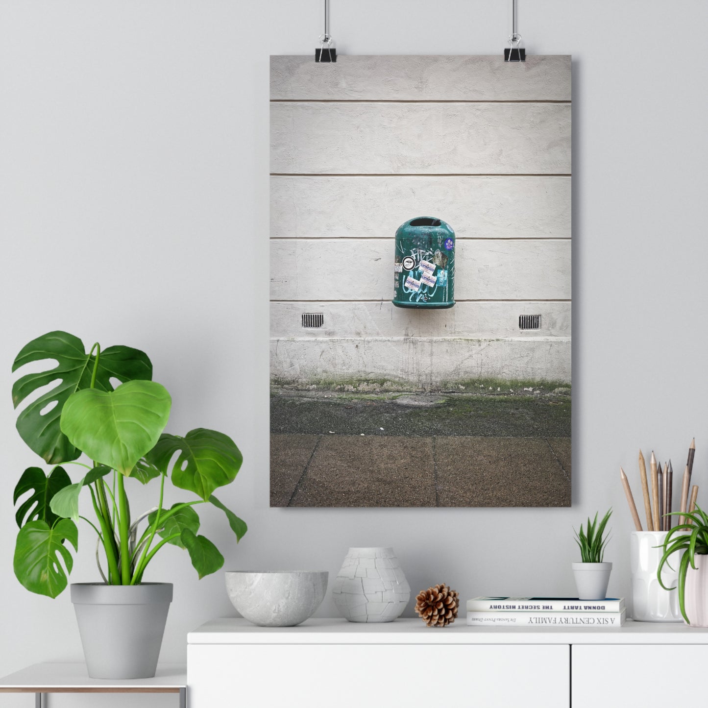Giclée Art Print - Lonely city trashcan