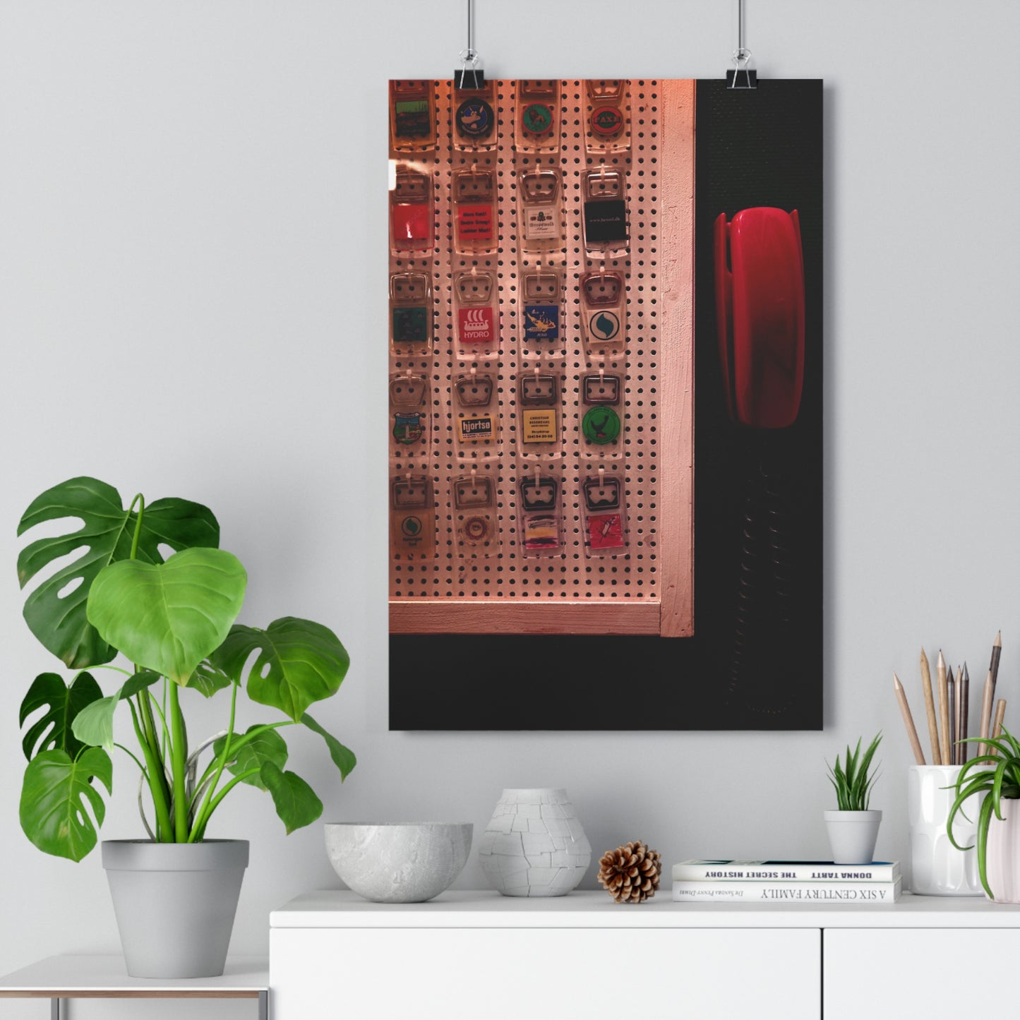 Giclée Art Print - Openers on a board with red phone