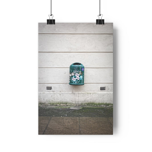 Giclée Art Print - Lonely city trashcan