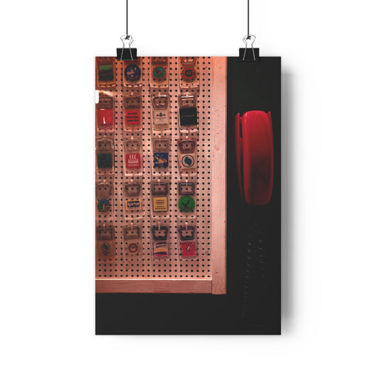 Giclée Art Print - Openers on a board with red phone