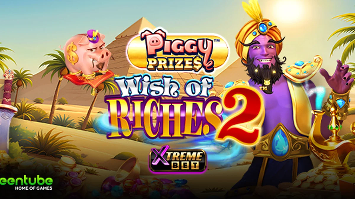 Interface vibrante do jogo Piggy Prizes Wish of Riches 2 em um smartphone moderno